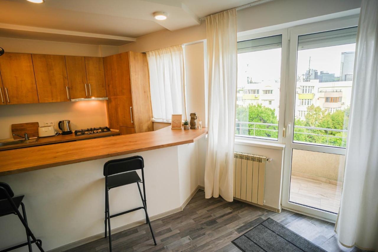 Penthouse With Huge Rooftop & Amazing City View Bukarest Eksteriør billede